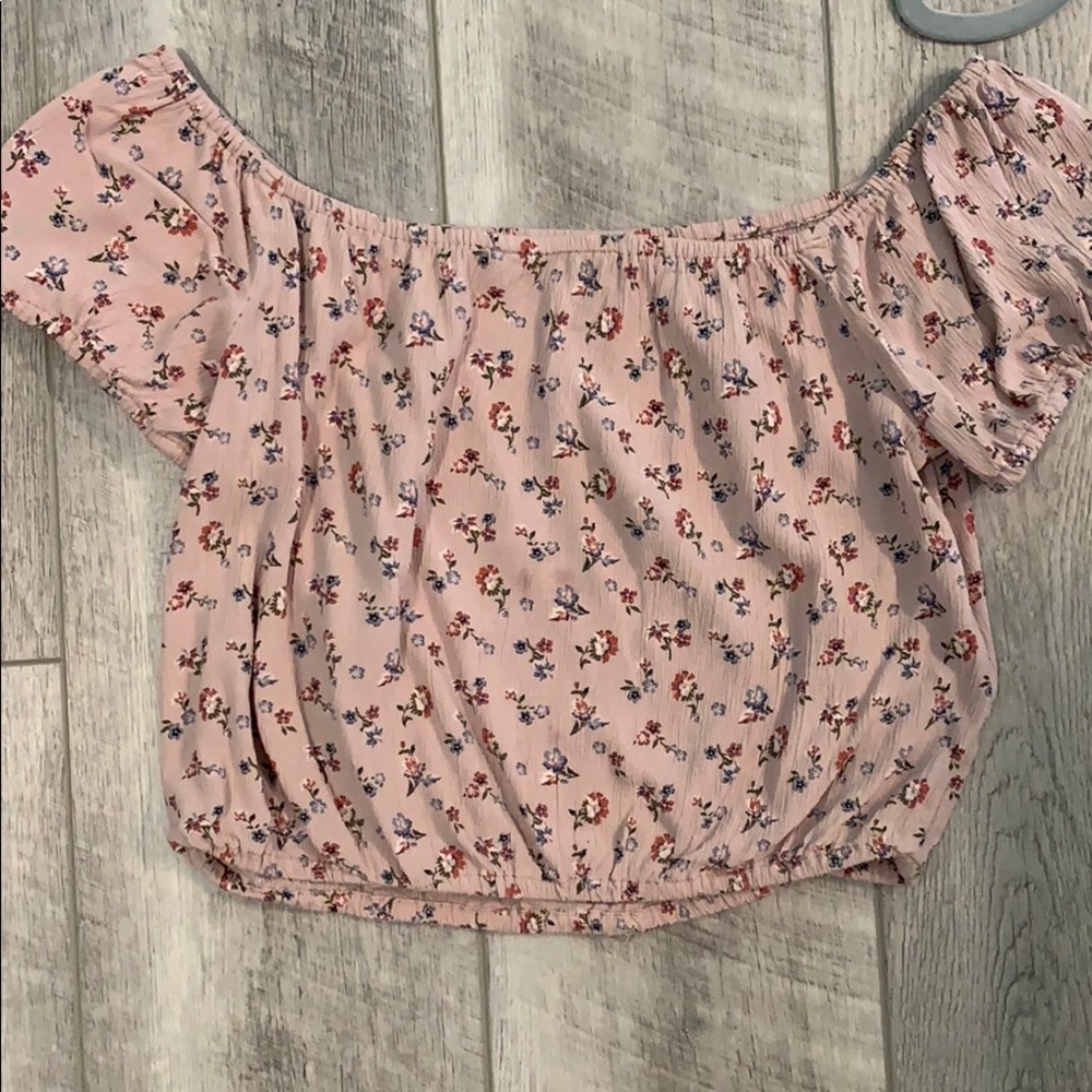 american eagle floral shirt